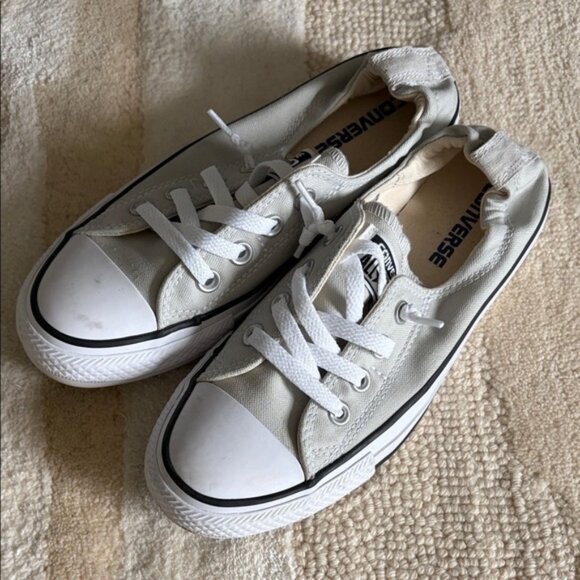 Converse | Light Grey Slip-On Sneakers Size 7 - Picture 2 of 3